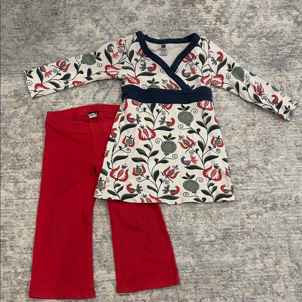 Tea Collection Red and Navy Kids Matching Set